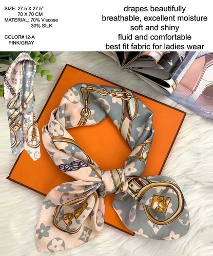 Viscose silk scarf - 70%,