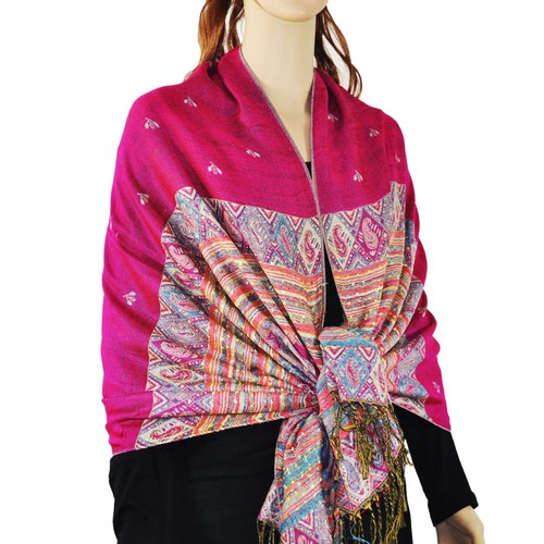 Rainbow colorful pashmina - colorful,